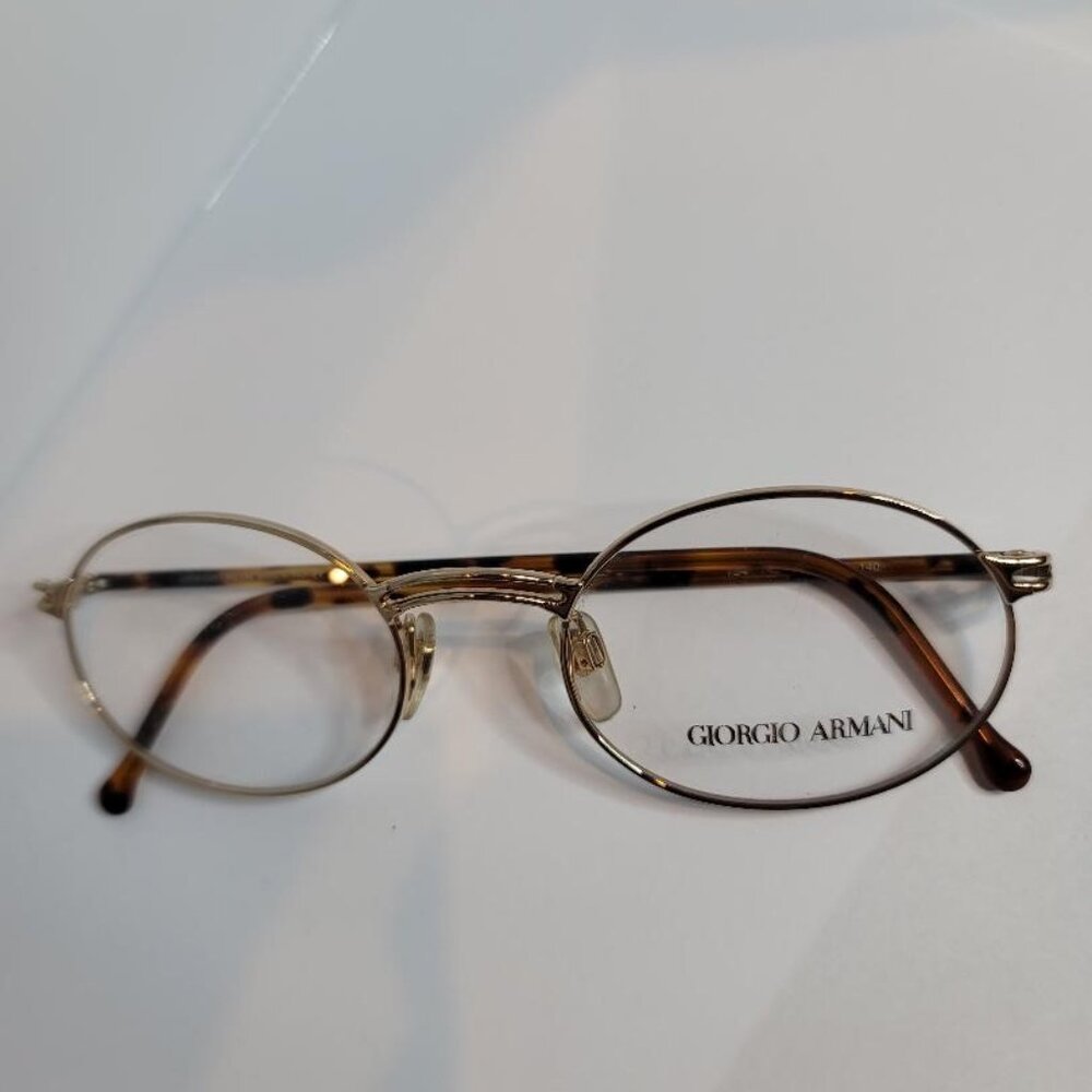Giorgio Armani Vintage Eyeglasses Frame Model 194 Color 743 Gold Size 52mm